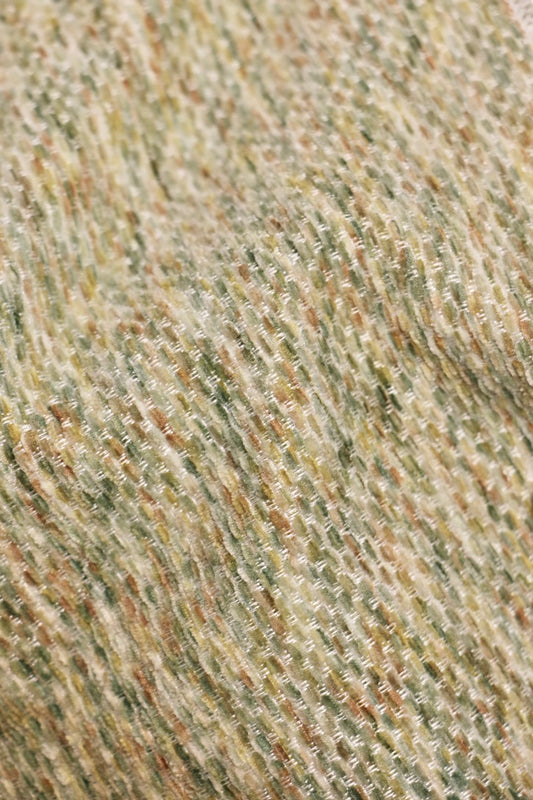 Olive Grove – Natural Green Sheer with Soft Texture