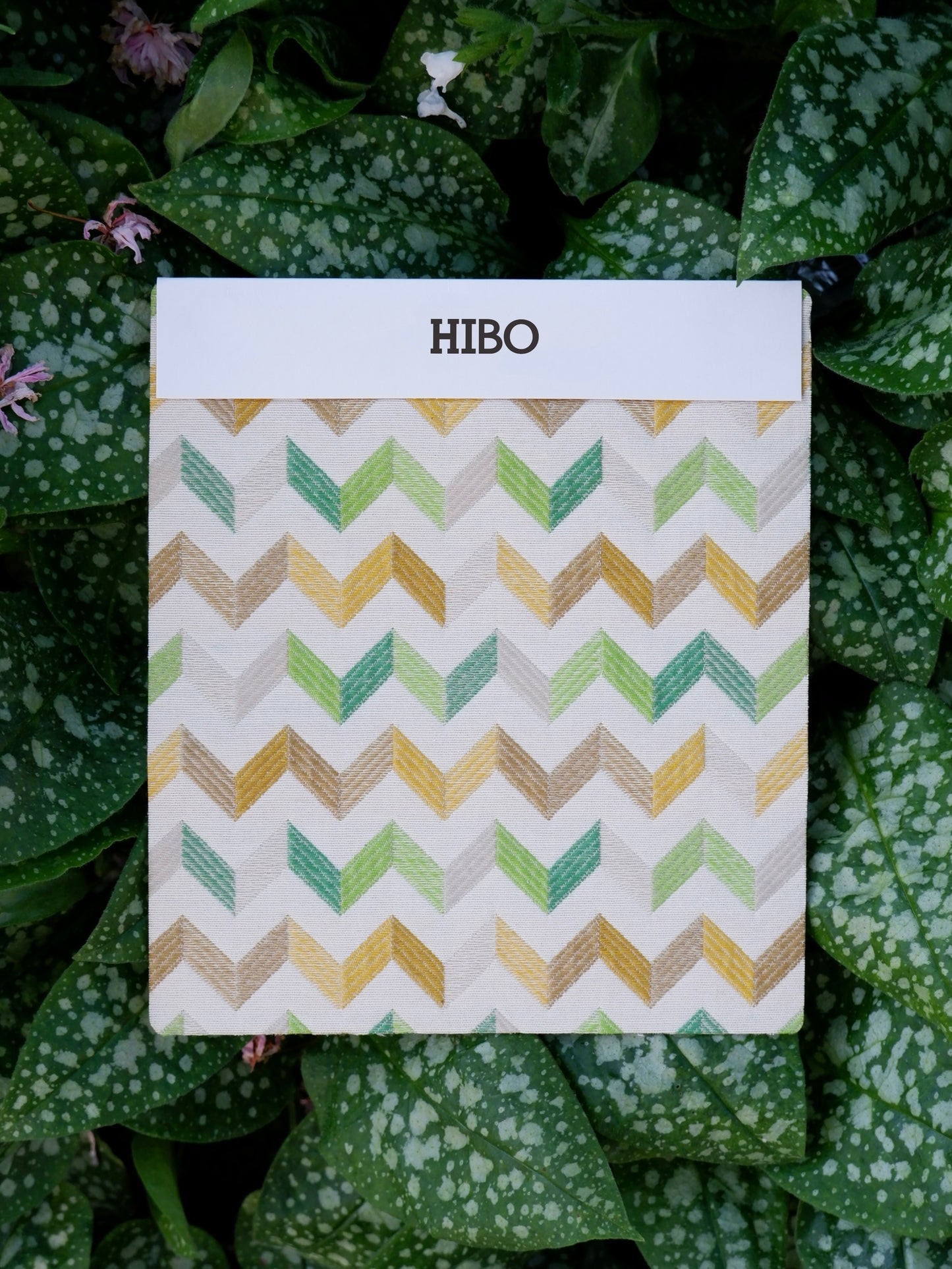 Chevronia Harvest Green Curtain