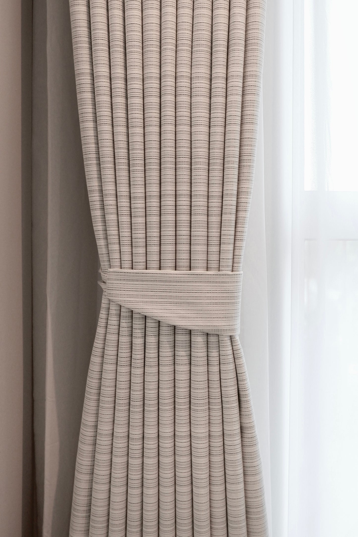 Gridform Ashline Curtain Fabric