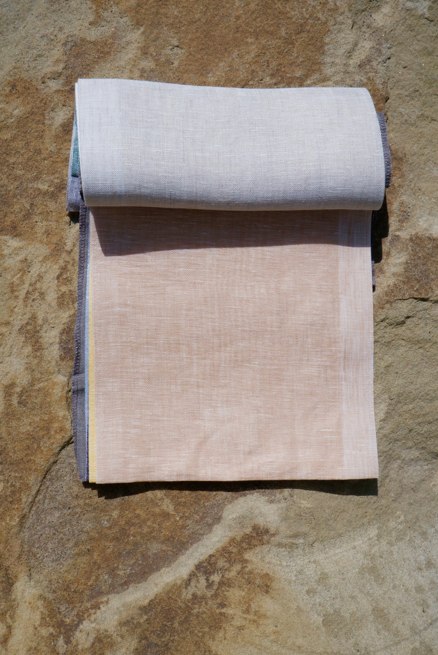 Warm Terracotta – Woven 100% Linen Curtain Fabric, 280cm Width