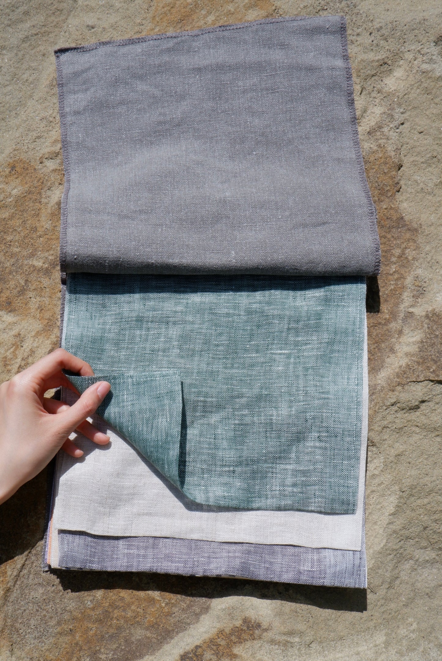 Olive – Woven 100% Linen Curtain Fabric, 280cm Width