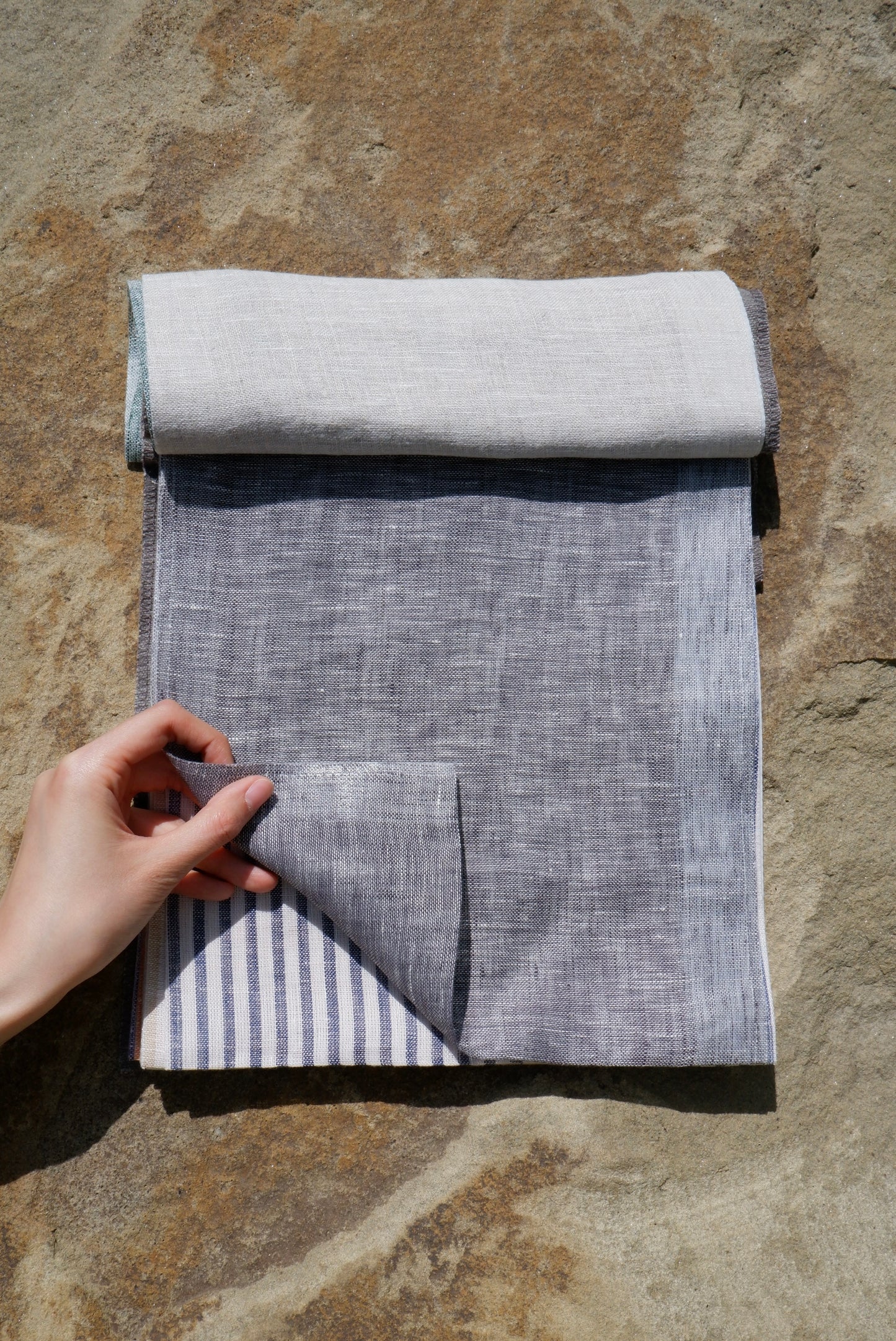 Graphite Grey – Woven 100% Linen Curtain Fabric, 280cm Width