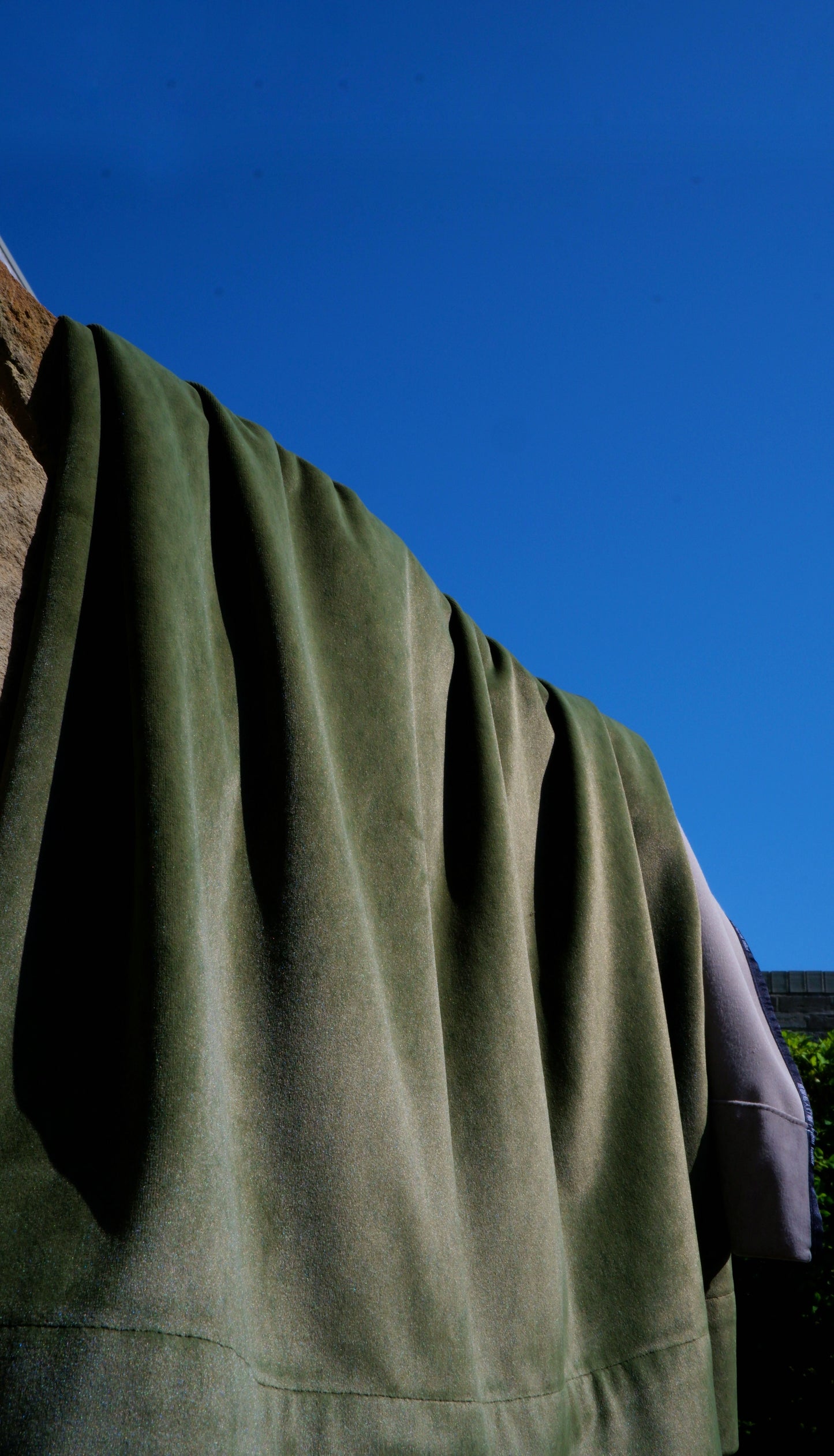 Andelma Olive Stone – Wide Width Alpaca Curtain Fabric