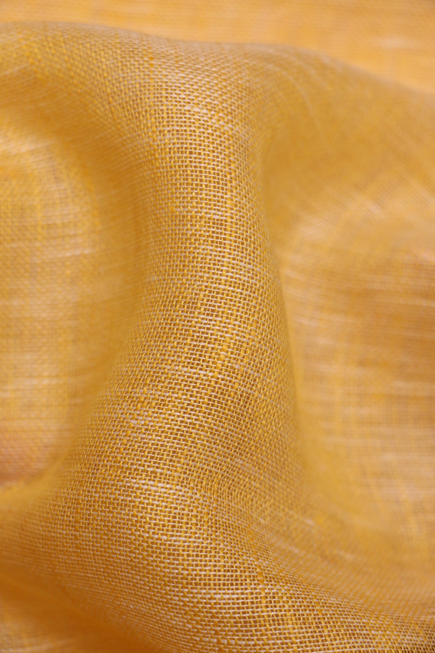 Sunlight Yellow – Woven 100% Linen Curtain Fabric, 280cm Width
