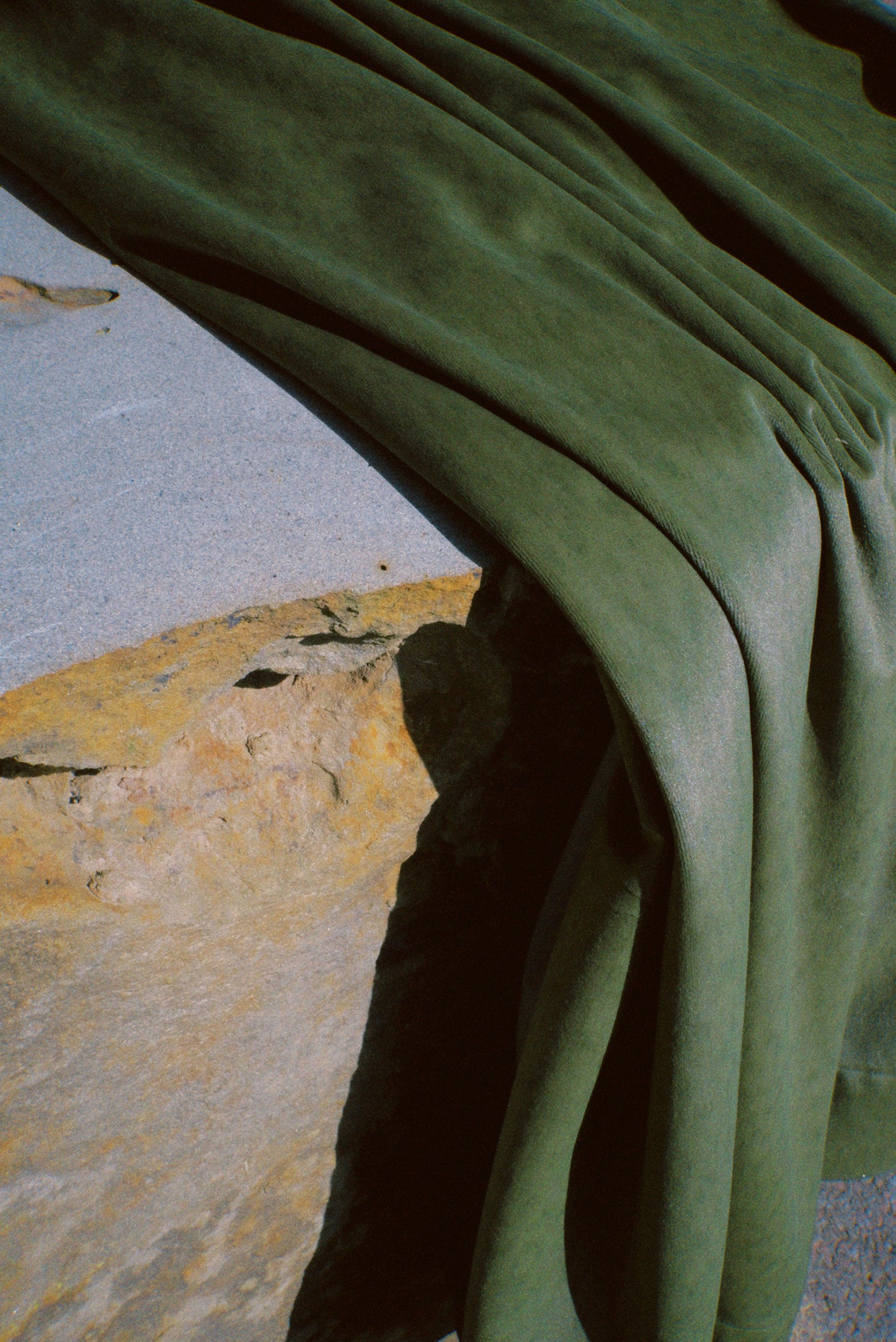 Andelma Olive Stone – Wide Width Alpaca Curtain Fabric