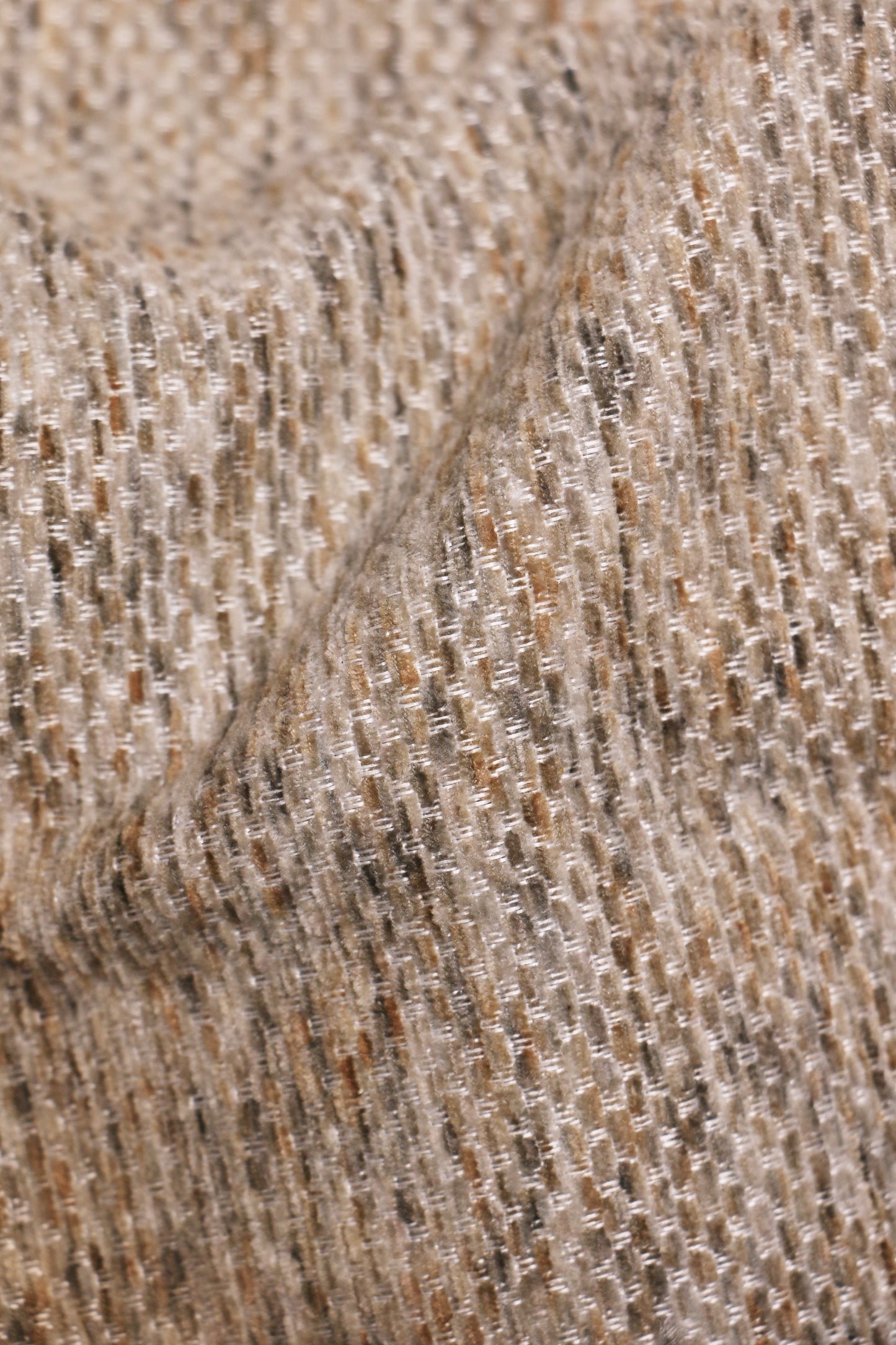 Dune Stone – Multi-Yarn Textured Beige Sheer Curtain Fabric