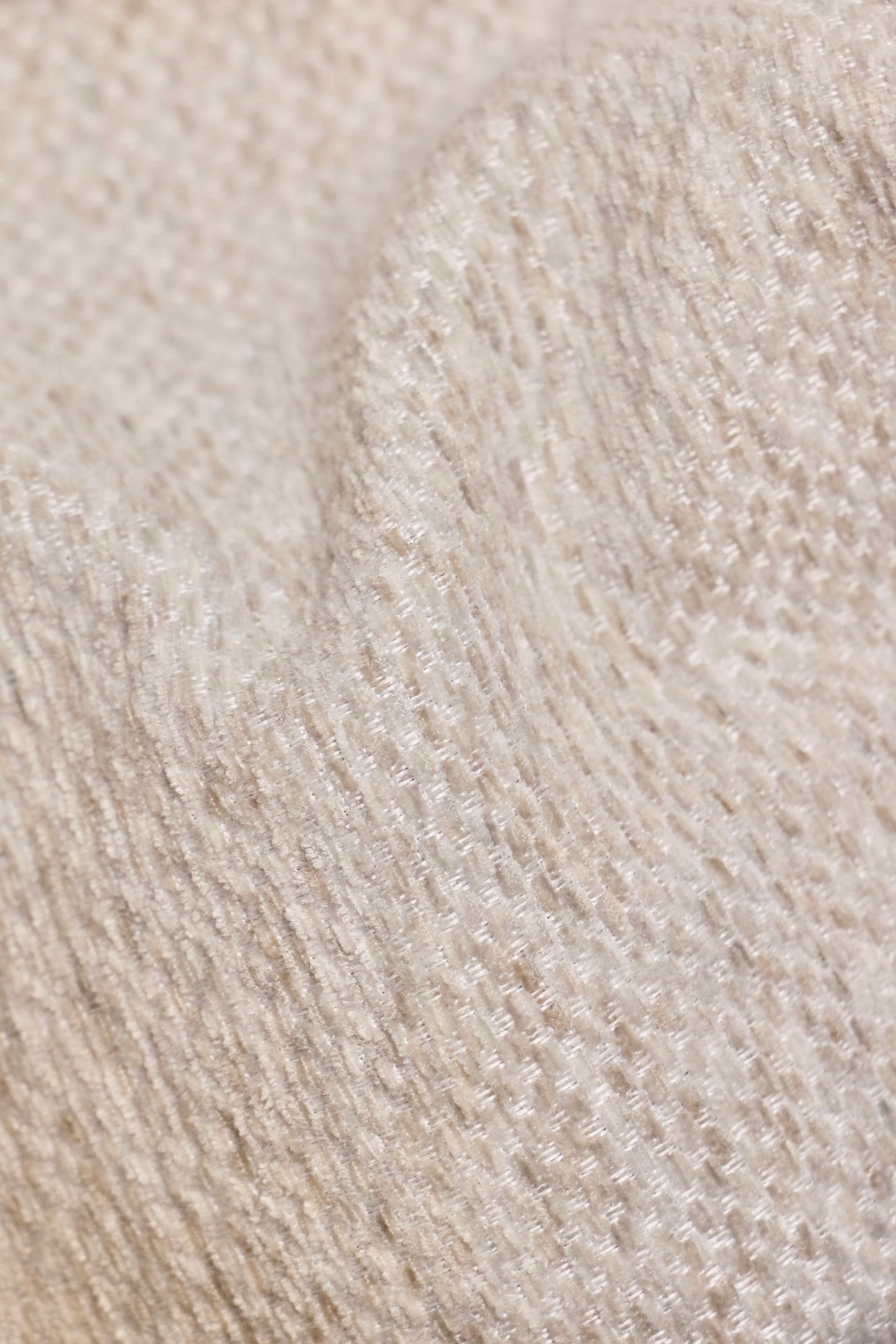 Ivory Cloud – Soft Textured Wool-Touch Sheer Curtain Fabric