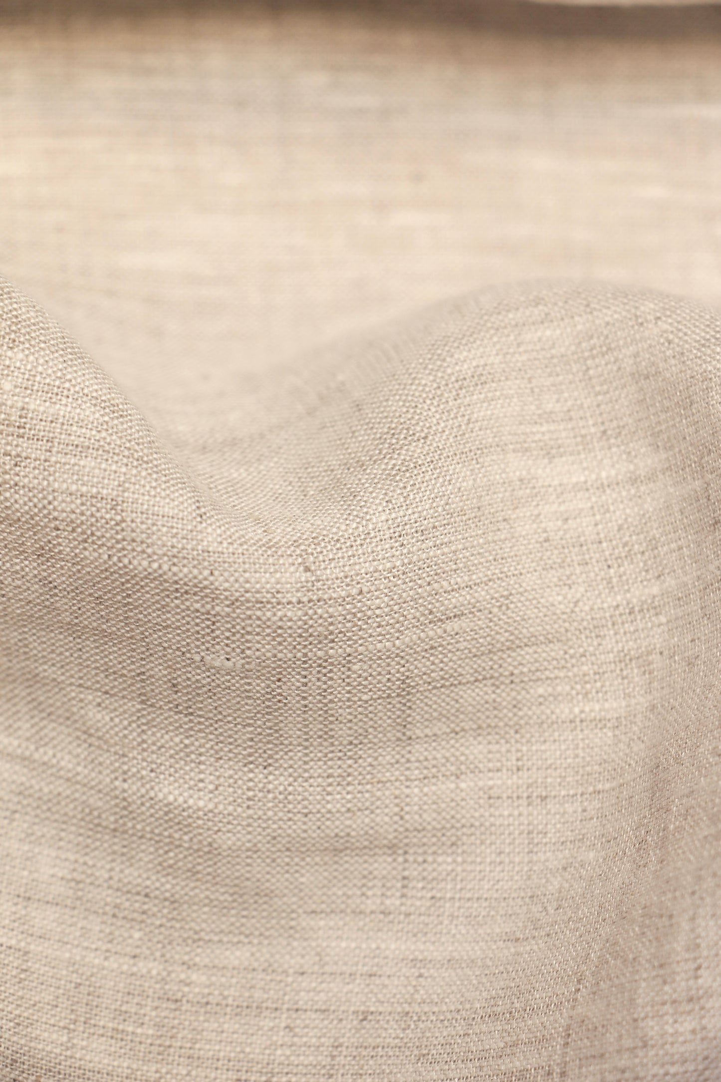 Jacquard Floral Beige – 100% Linen Curtain Fabric, 280cm Width