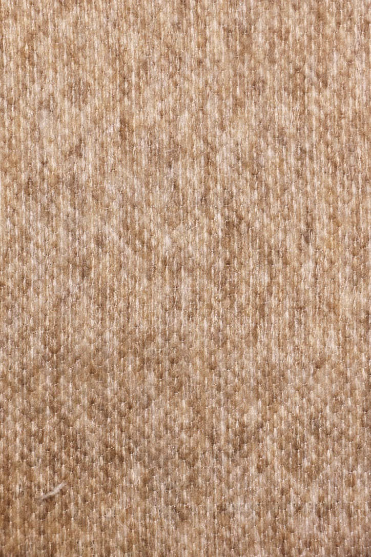 Fawn Wool – Rich Beige Wool-Touch Sheer Curtain Fabric