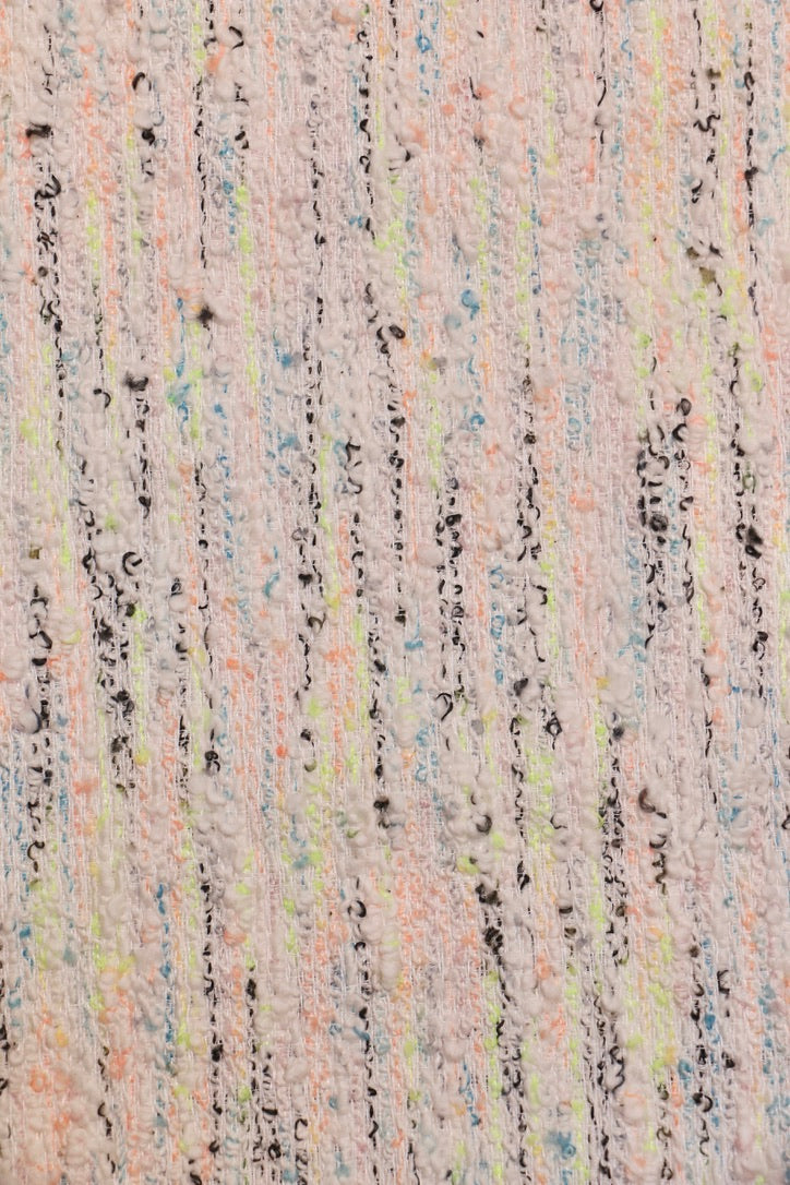 Neon Confetti – Multi-Color Speckled Sheer Curtain Fabric