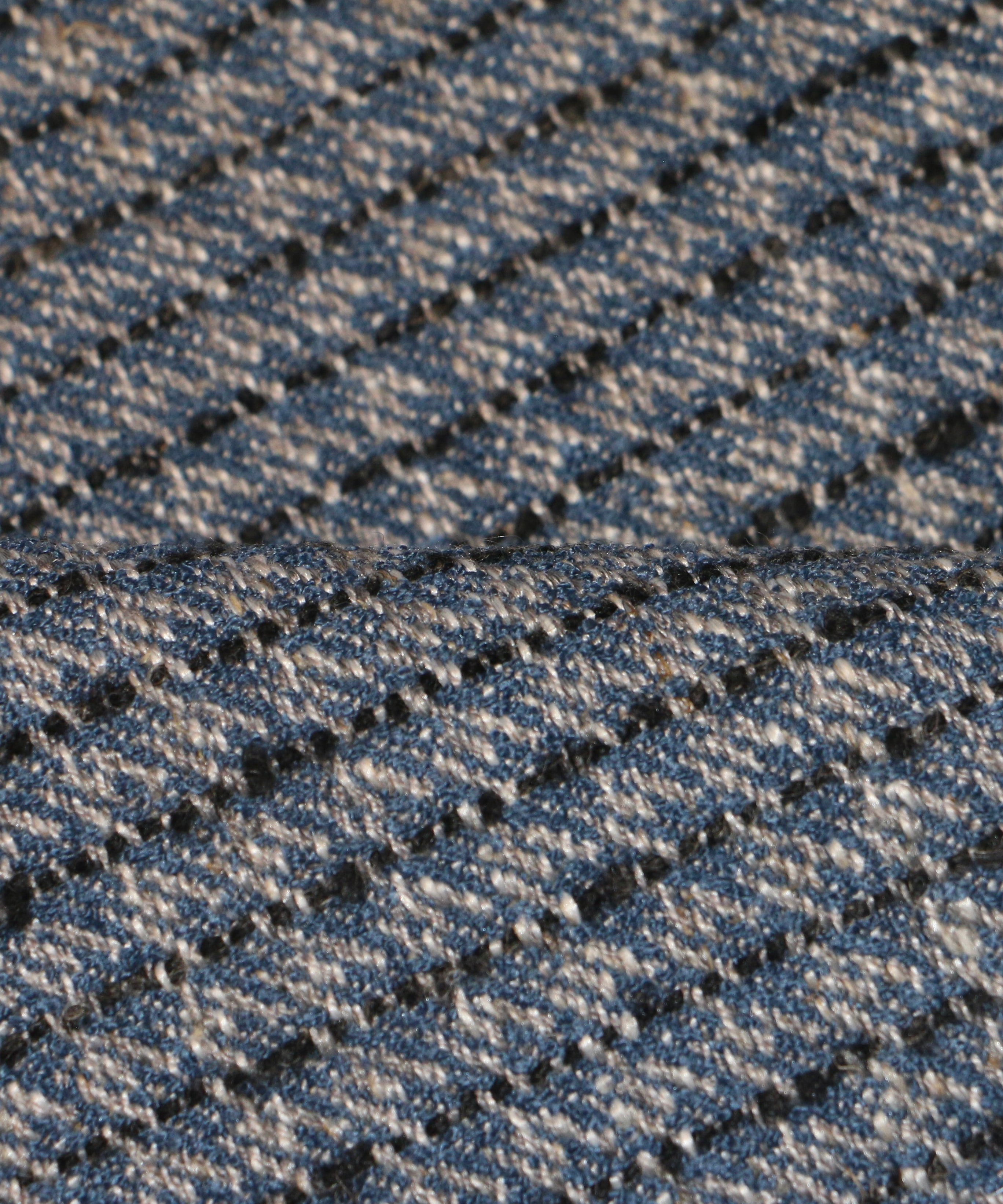 Tessura Houndstooth Ochre – Wool Linen Curtain Fabric
