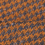 Tessura Houndstooth Ochre – Wool Linen Curtain Fabric