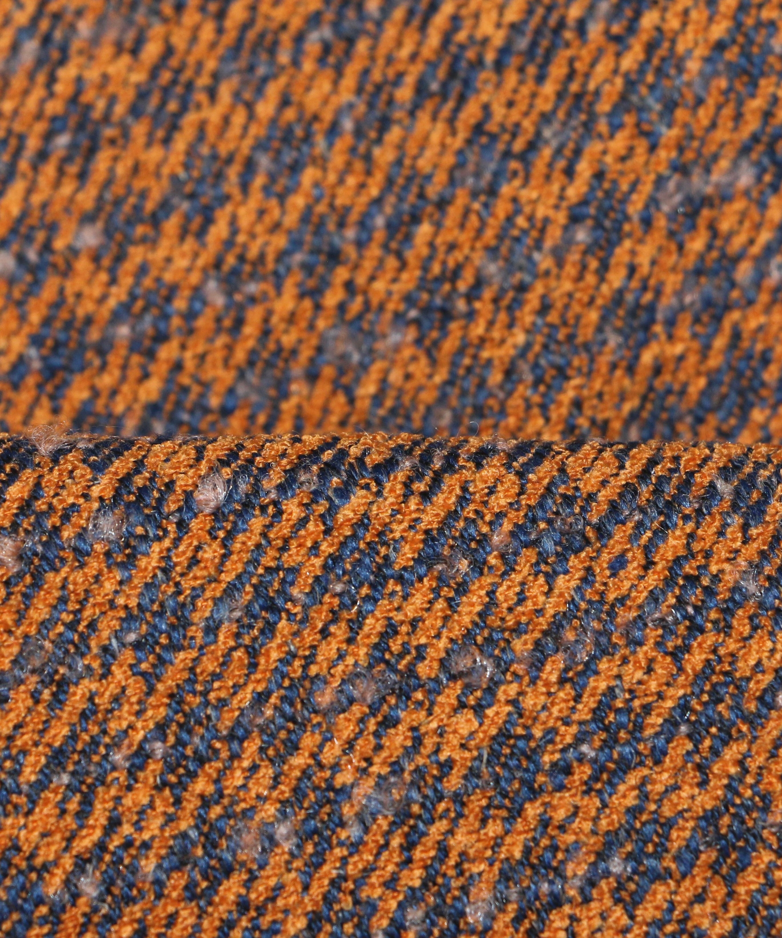 Tessura Houndstooth Ochre – Wool Linen Curtain Fabric