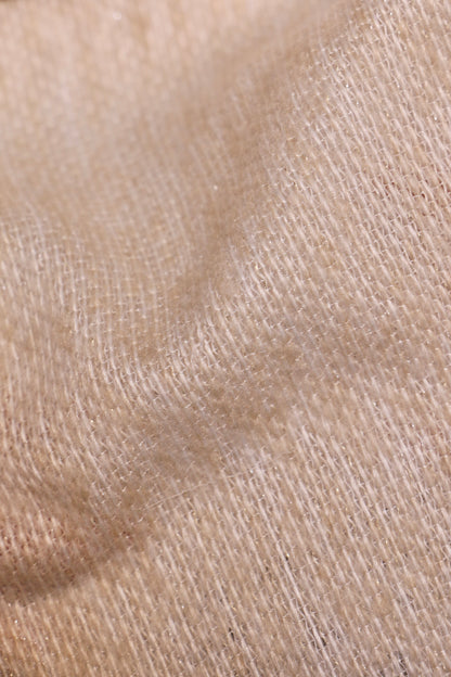 Textura Cream – Wide Width Wool-Blend Sheer Curtain Fabric