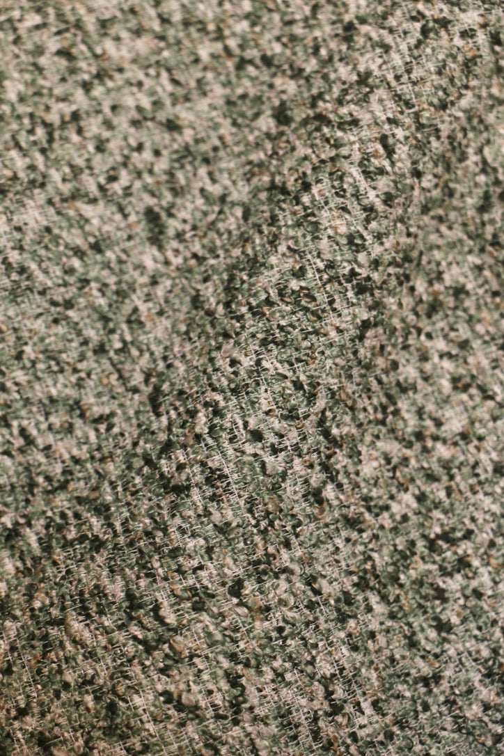 Olive Moss – Nature-Inspired Wool-Blend Sheer Curtain Fabric