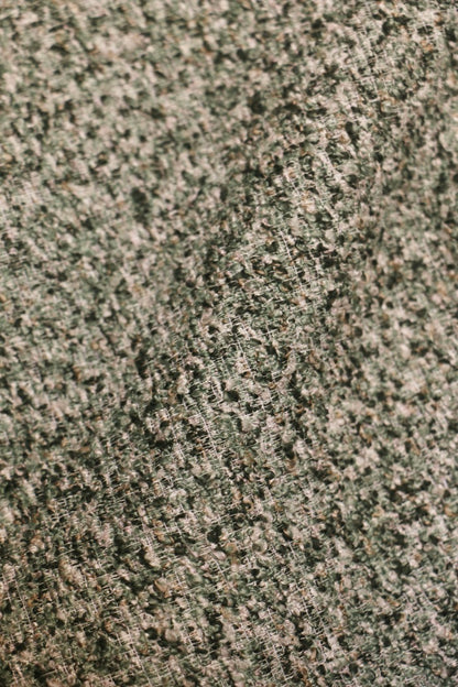 Olive Moss – Nature-Inspired Wool-Blend Sheer Curtain Fabric