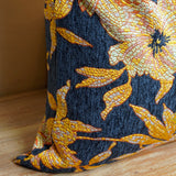 Botanical Tapestry Cushions – Midnight Blue