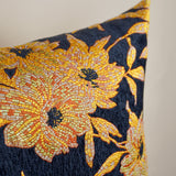 Botanical Tapestry Cushions – Midnight Blue