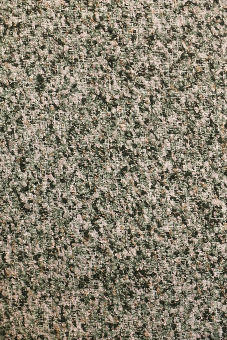 Olive Moss – Nature-Inspired Wool-Blend Sheer Curtain Fabric
