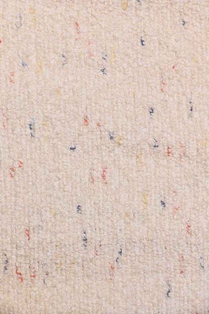 Ivory Speckle – Playful Dot Wool-Blend Sheer Curtain Fabric