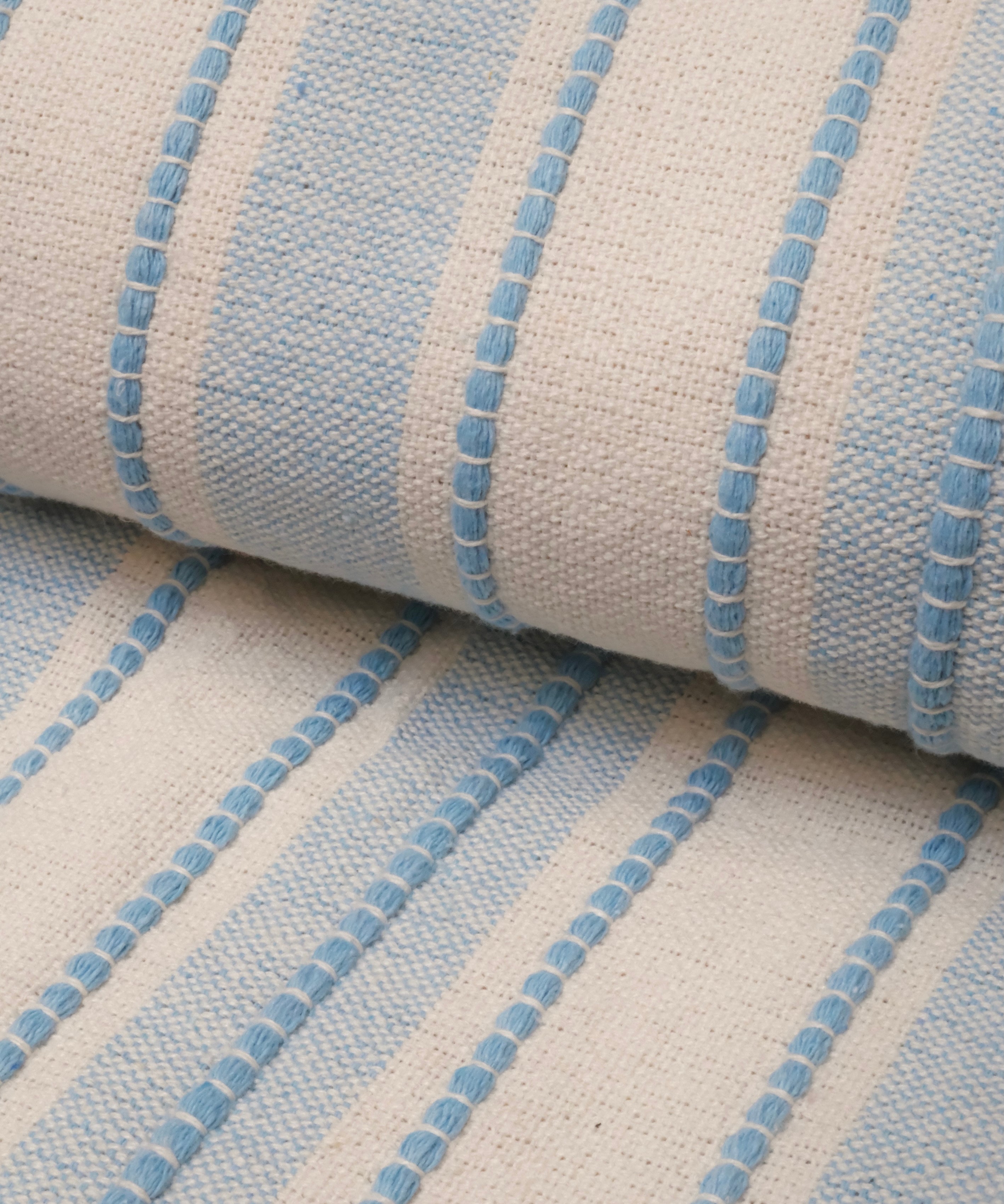 Snuggle Stripe Collection Embroidered Fabric