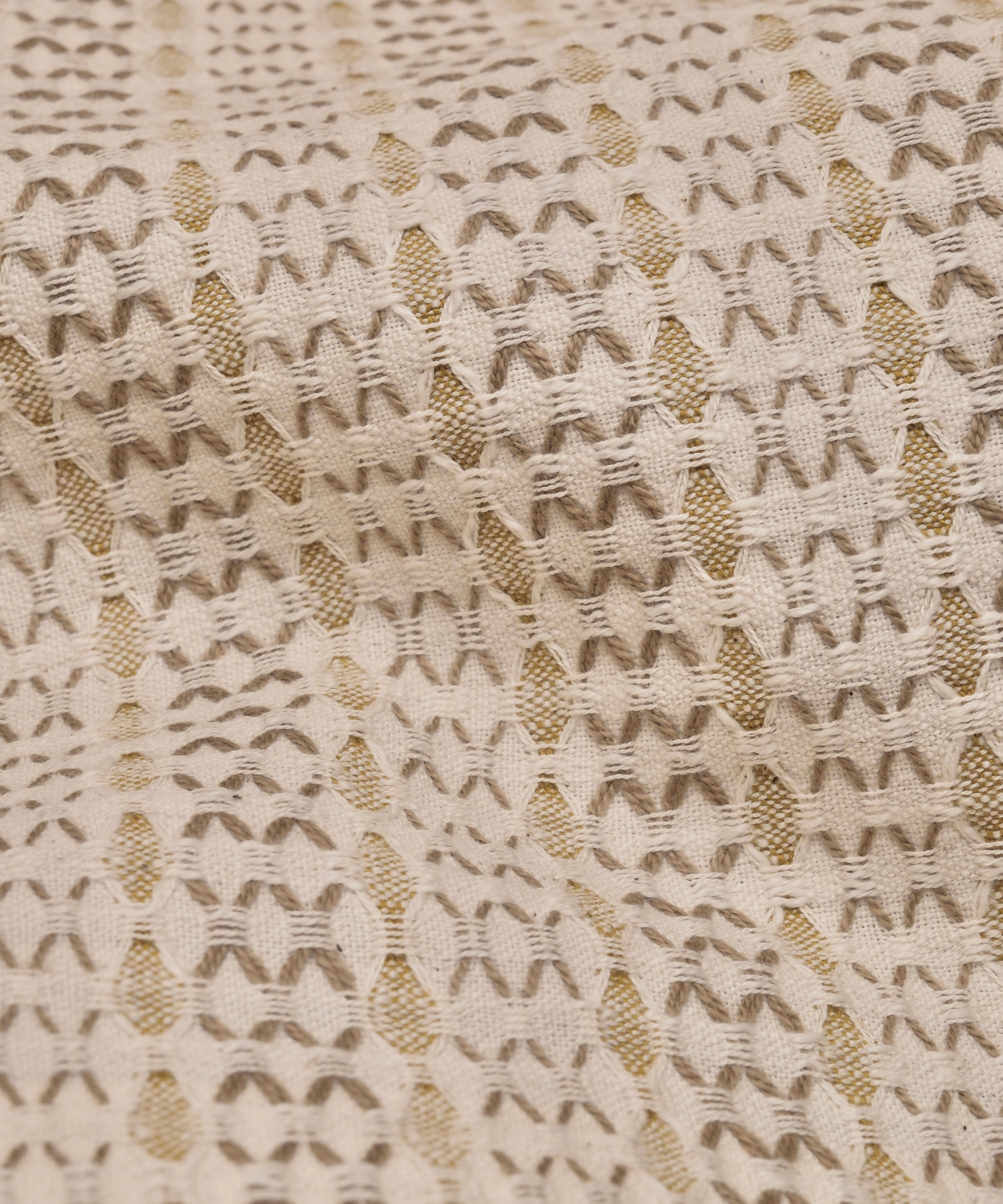 Valen Lattice Cotton Linen Curtain Collection