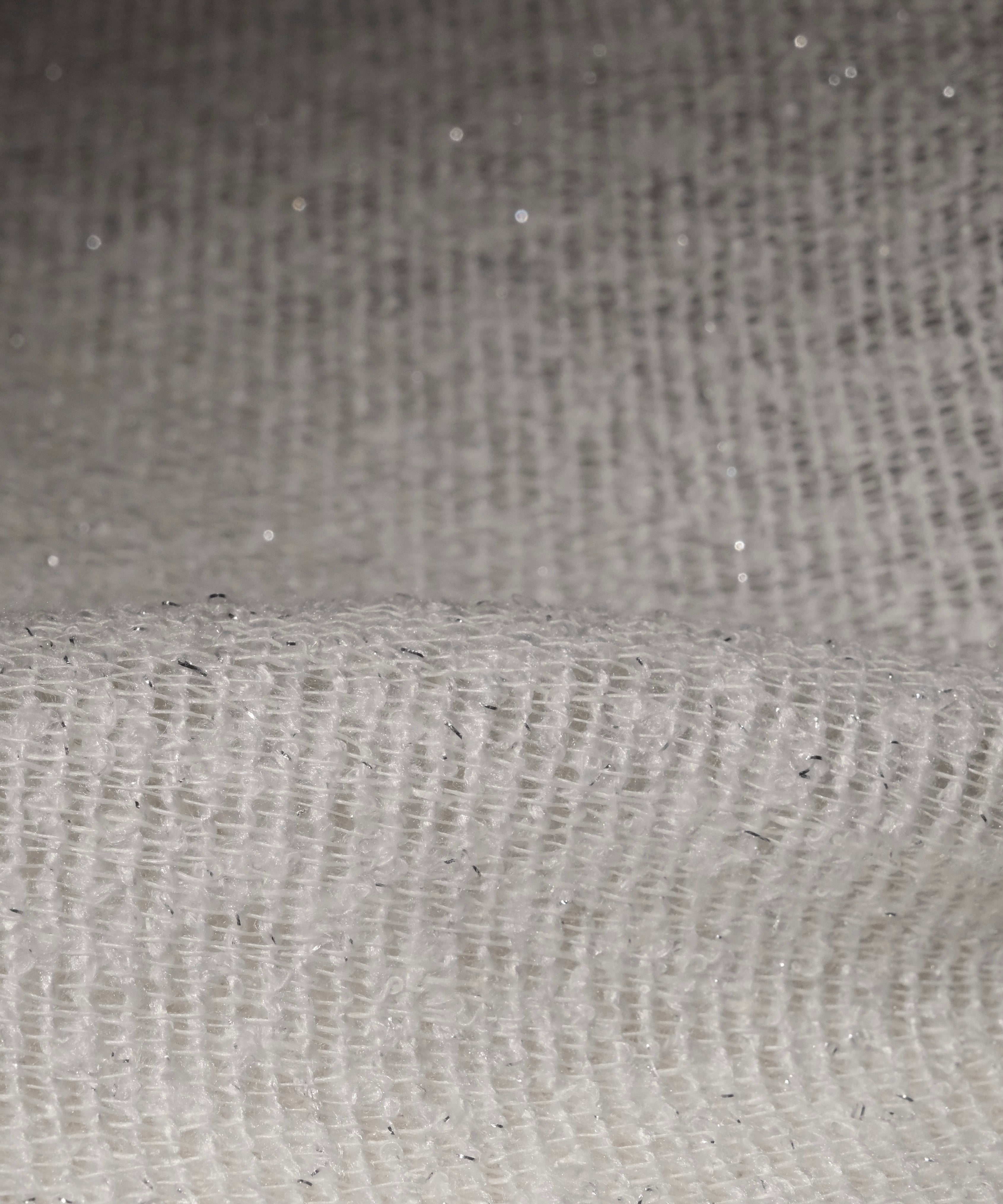 Nova Silver Fleck Sheer Fabric