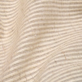 Ivory Ribbed Weave Sheer Curtain Fabric