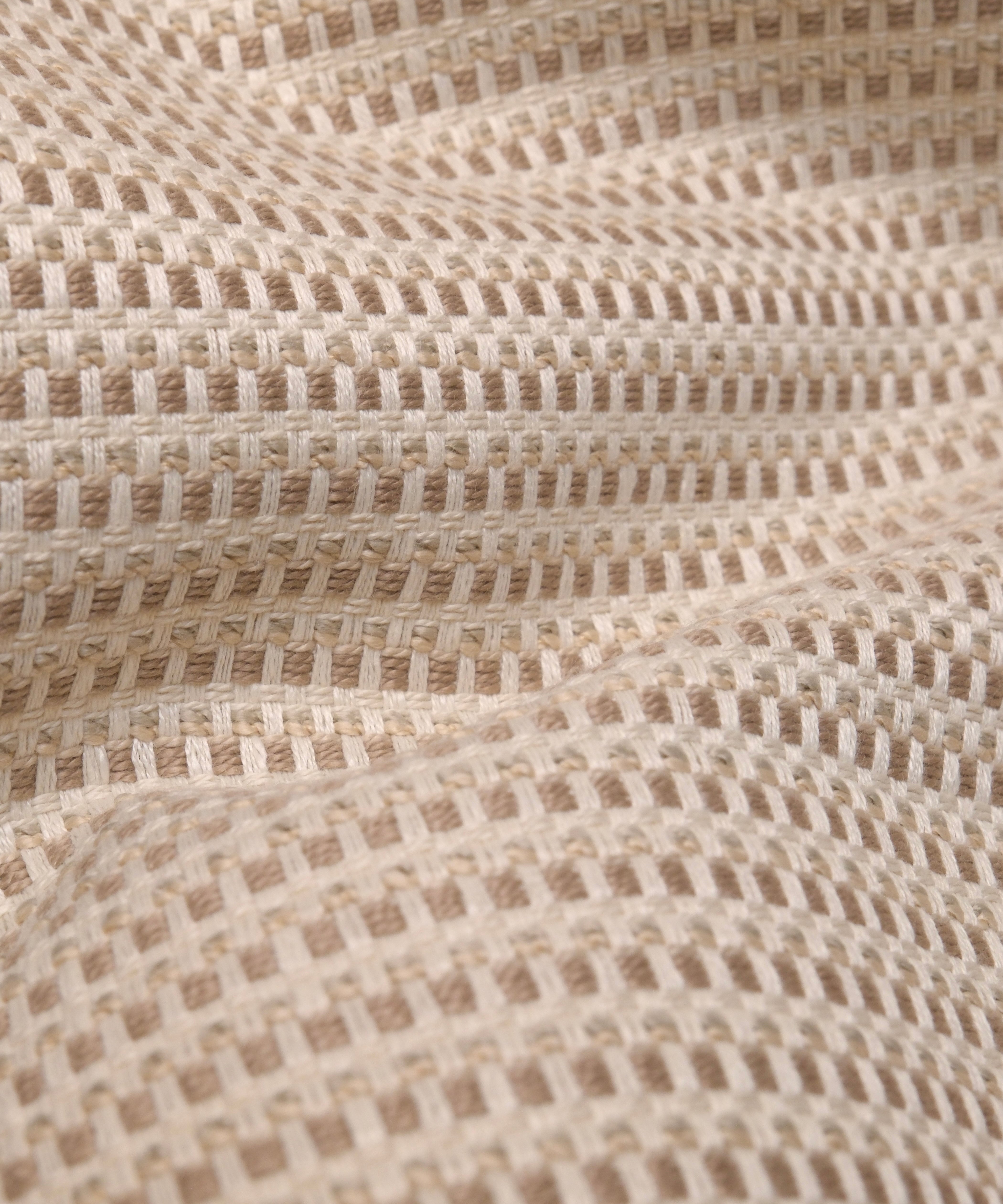 Aria Woven Stripe Curtain Fabric Collection
