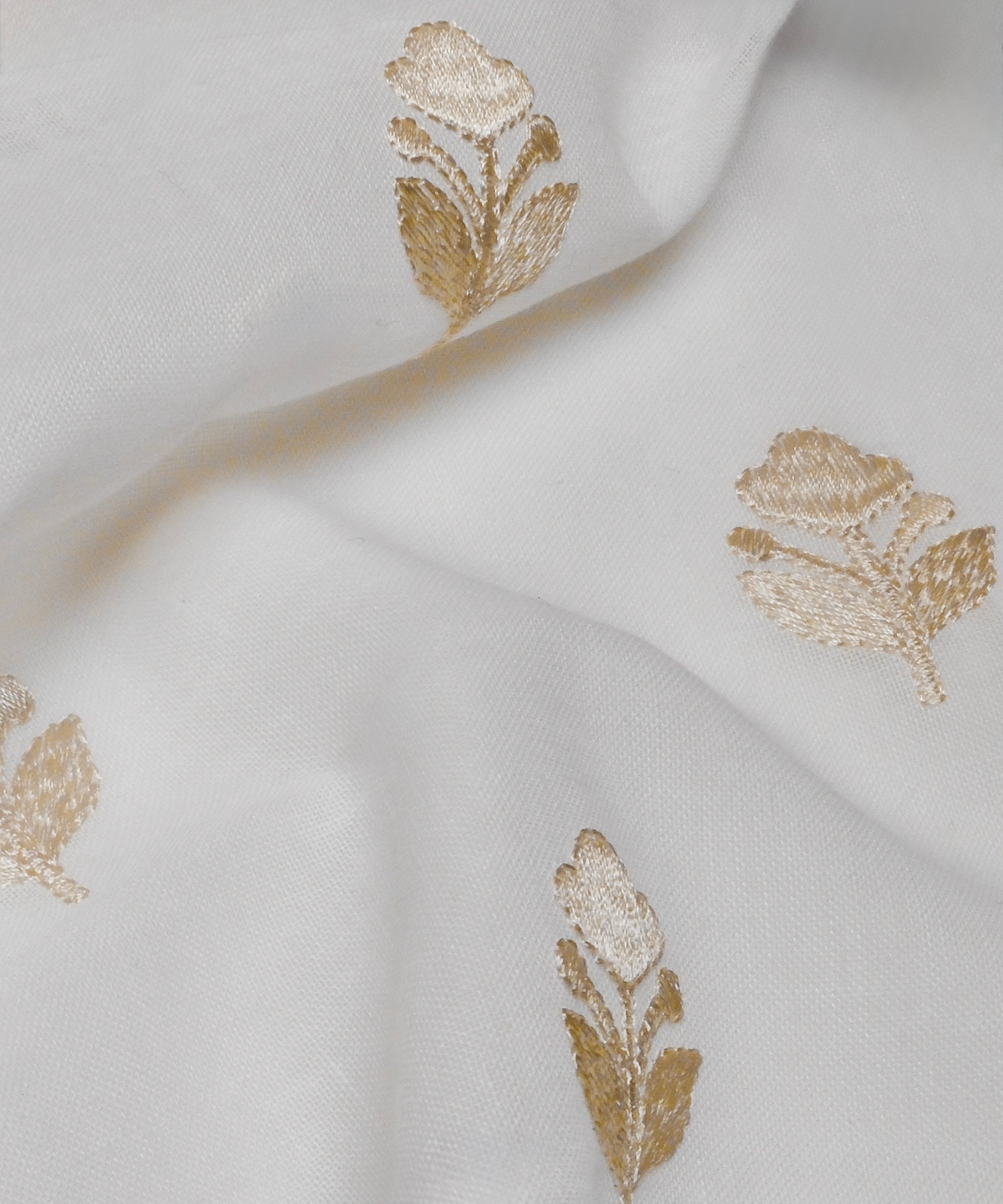 Orlina Embroidered Floral Sheer Fabric
