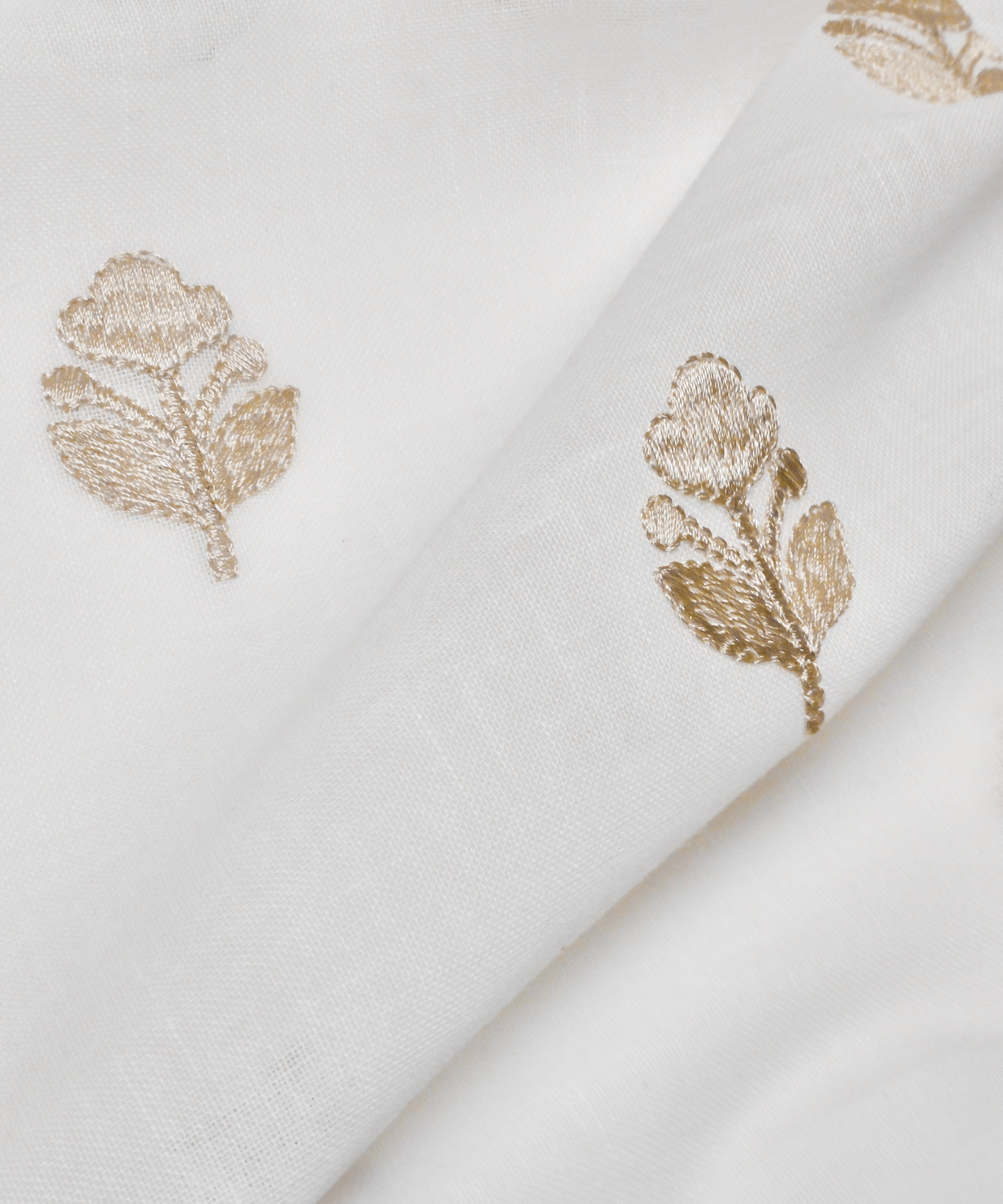 Orlina Embroidered Floral Sheer Fabric