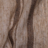 Brindle Stripe Wool-Look Sheer Fabric