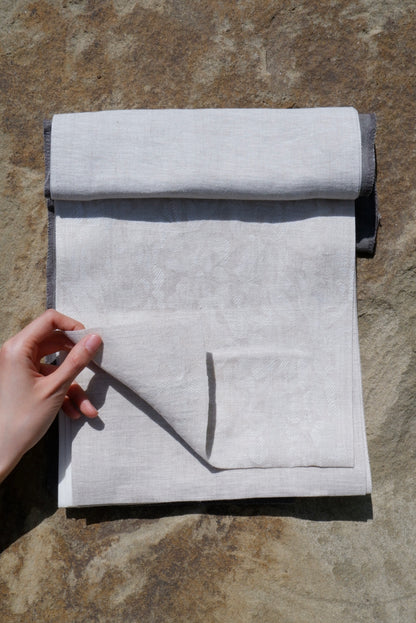 Plain Greige – 100% Linen Curtain Fabric, 140cm Width