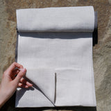 Herringbone Taupe 100% Linen