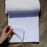Plain White – 100% Linen Sheer Fabric