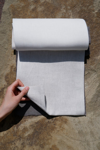 Bello Soft Ivory – Wide Width Fine Weave 100% Linen Curtain Fabric
