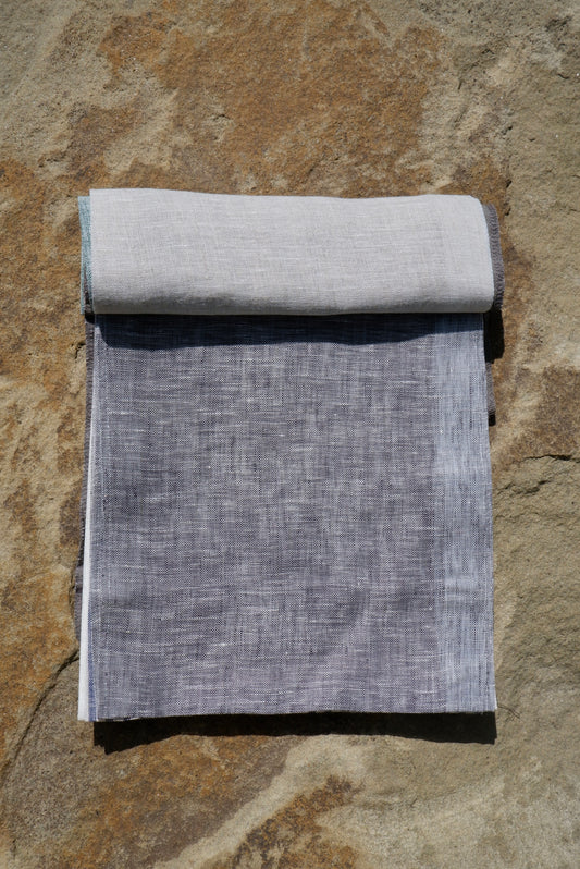 Graphite Grey – Woven 100% Linen Curtain Fabric, 280cm Width