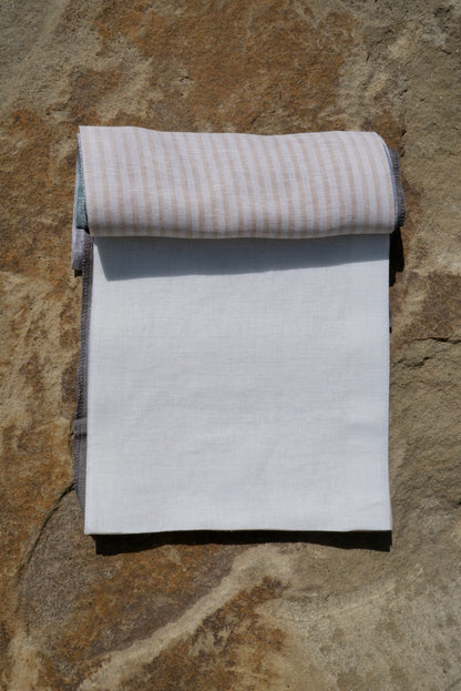 Soft White – Woven 100% Linen Curtain Fabric, 280cm Width