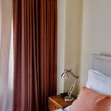 Burnt Clay Curtain Fabric