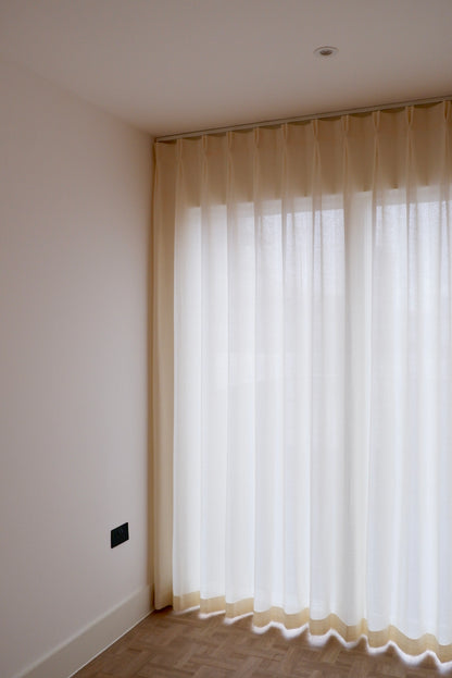 Sunny Cream Voile Sheer
