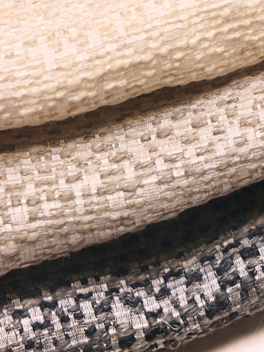 Nubia™ Collection – Wide Width Woven Curtain Fabric with Textured Check
