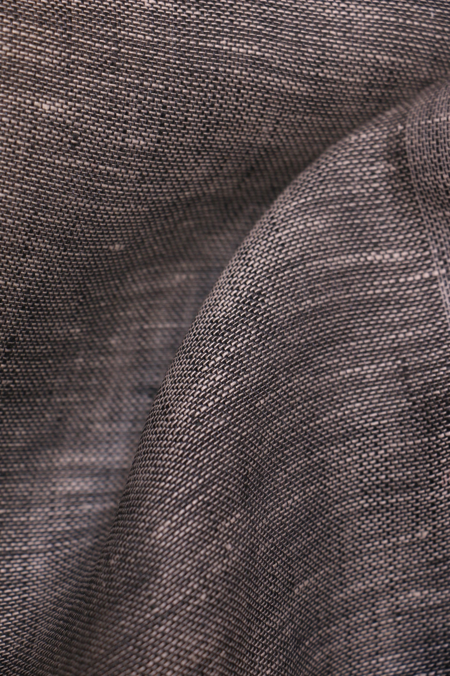 Graphite Grey – Woven 100% Linen Curtain Fabric, 280cm Width