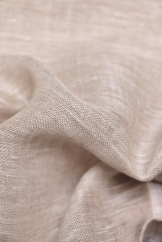 Coconut – 100% Linen Sheer Fabric