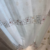 Maisonelle Embroidered House Sheer Fabric