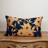 Botanical Tapestry Cushions – Midnight Blue