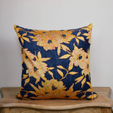 Botanical Tapestry Cushions – Midnight Blue