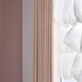 Pink Velvet Feel Blackout Curtain Fabric