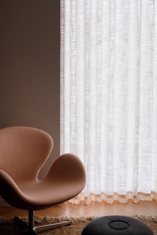 Earthtone Neutrals Sheer Fabric