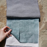 Olive – Woven 100% Linen Curtain Fabric, 280cm Width