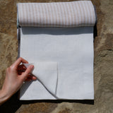 Soft White – Woven 100% Linen Curtain Fabric, 280cm Width